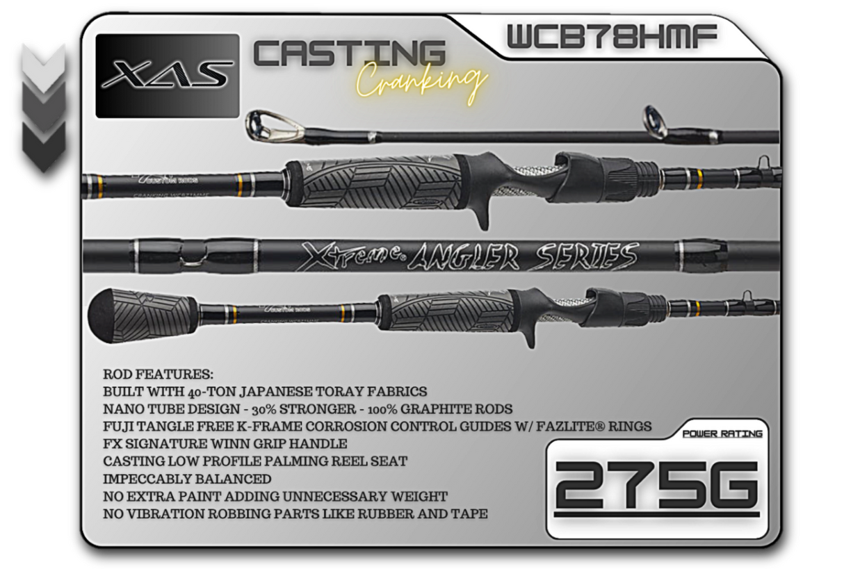 WCB78HMF 7'8" Heavy Mod-Fast **Cranking**