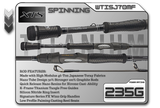 WTISJ70MF   7'0" Medium Fast Spinning Rod  **TITANIUM SERIES**