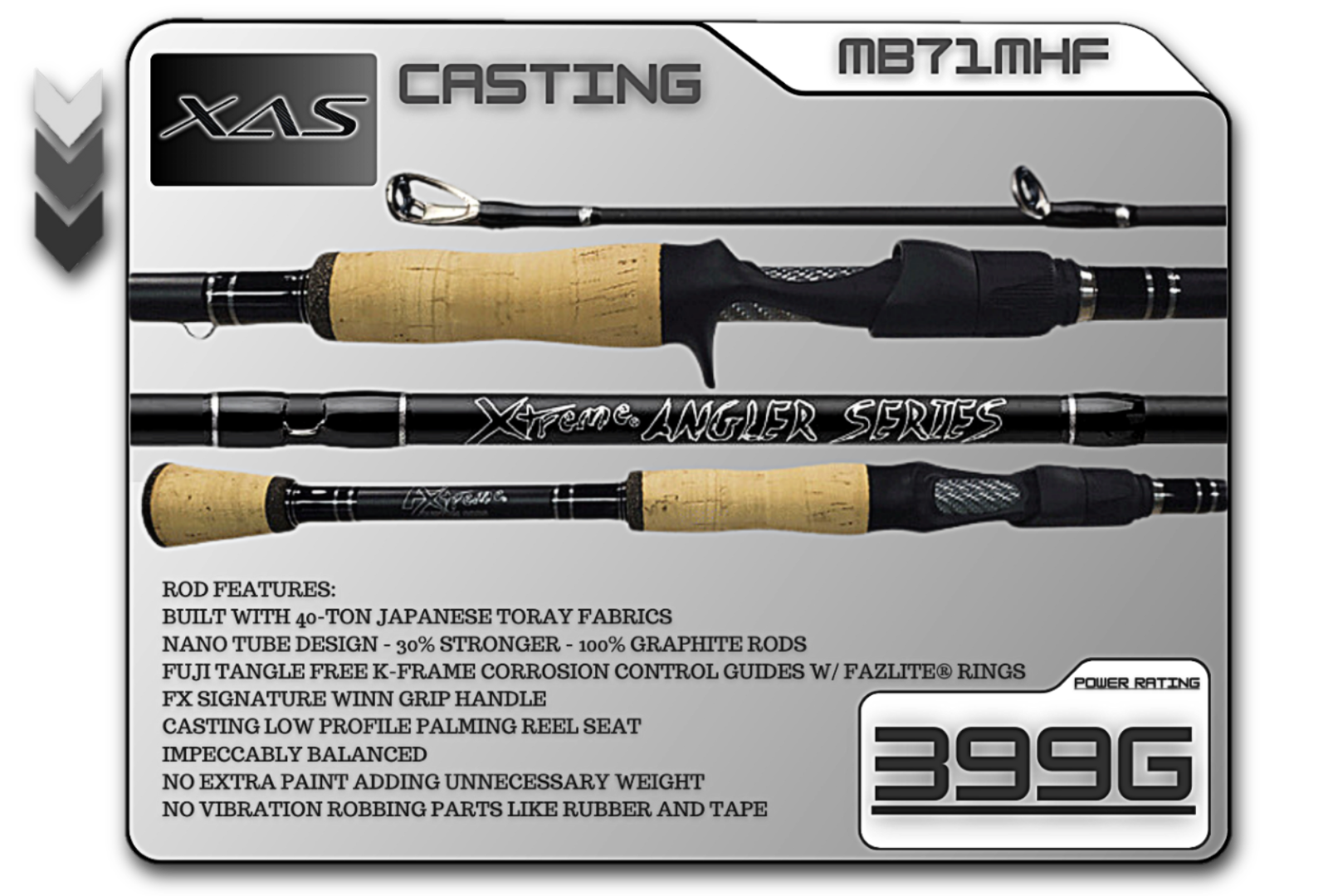 Xtreme Angler Series MB71MHF - 7'1 Medium Heavy Fast - Casting Rod - Cork  Grips – Fx Custom Rods