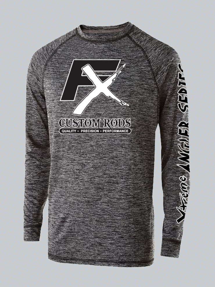 Premium Electrify 2.0 Long Sleeve Performance Heathered Shirts-Fx Custom Rods