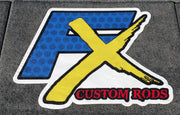 Official "FX Custom Rods" Carpet Decal-Fx Custom Rods