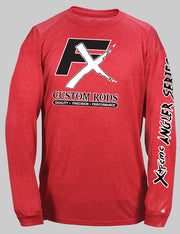 Premium Badger Long Sleeve Performance Heathered Shirts-Fx Custom Rods