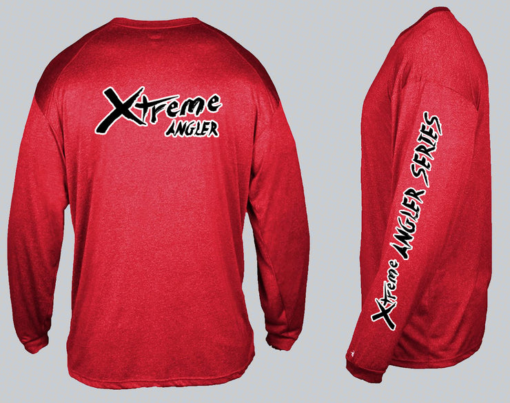 Premium Badger Long Sleeve Performance Heathered Shirts-Fx Custom Rods