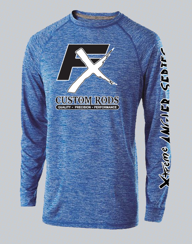 Premium Electrify 2.0 Long Sleeve Performance Heathered Shirts-Fx Custom Rods