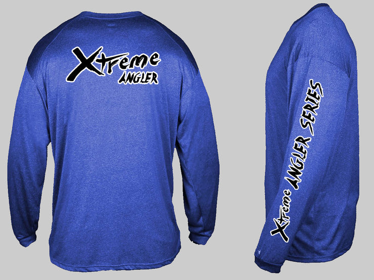 Premium Badger Long Sleeve Performance Heathered Shirts-Fx Custom Rods