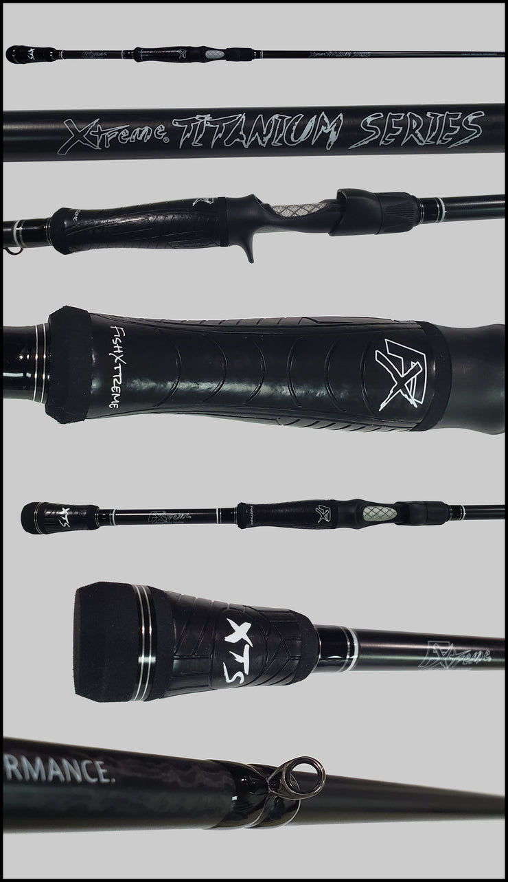 WTI72MXF 7'2" Medium Xtra Fast Casting Rod **TITANIUM SERIES**-Fx Custom Rods